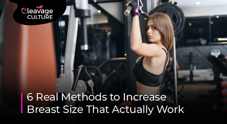 Push-up workout showing how to increase breast size naturally