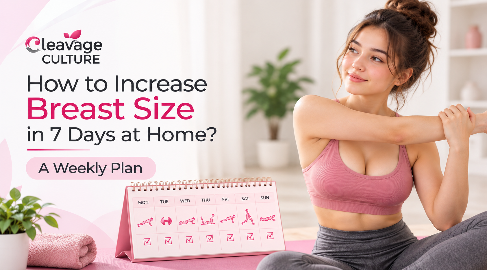 How to increase breast size in 7 days at home with a weekly plan